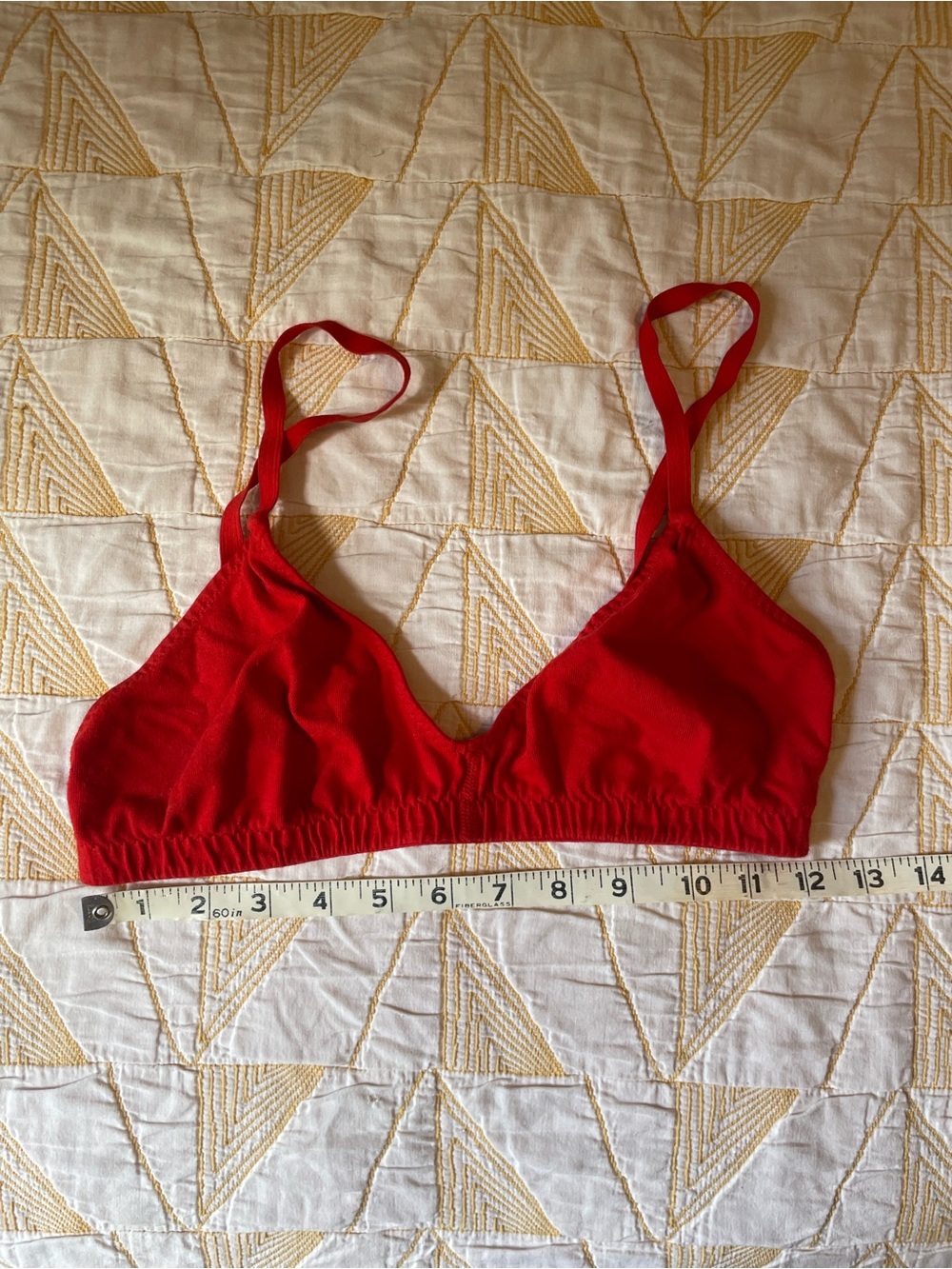 Pansy Co Organic Cotton Bralette Poppy Red